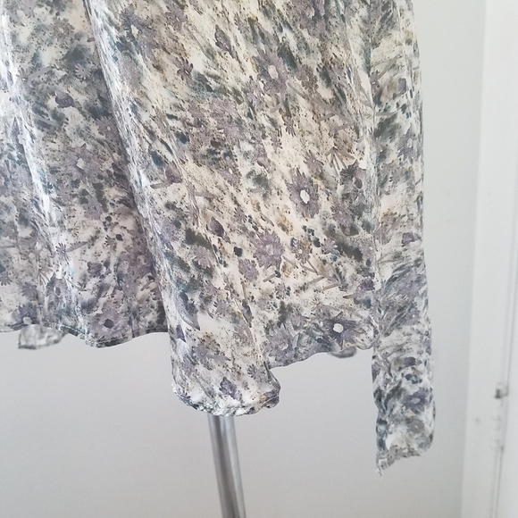 Theykens' Theory sleeveless top gray M hi-lo career layering piece - Picture 6 of 6